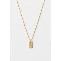Serla Women's Initial Pendant Gold Plated Necklace Letter Z