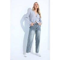 Long Tall Sally Women's Tall Carrot Leg Jeans in Light Blue | Size: 10