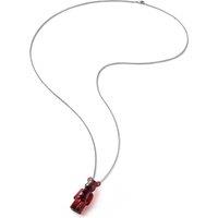 baccarat Women's BearBrick Long Necklace, Silver, Red Crystal 2814118 | Size: Standard
