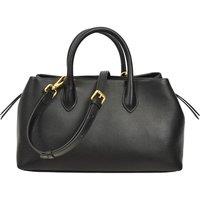 House of Leather Women's Real Leather Structured Tote Handbag Ingrid in Black