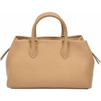House of Leather Women's Real Leather Structured Tote Handbag Ingrid in Tan