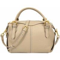 House of Leather Women's Leather Satchel Handbag Freya in Taupe