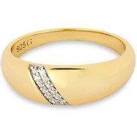 Gold Trip Women's Crystal Dome Ring in Gold | Size: 8