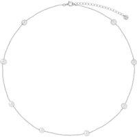 Gold Trip Women's Pearl Satellite Necklace in Silver