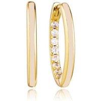 Gold Trip Women's Small Nude Enamel Hoop Earrings in Gold