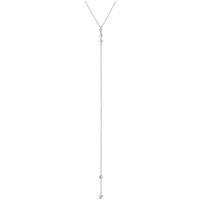 Gold Trip Women's Little Hearts Lariat Necklace in Silver