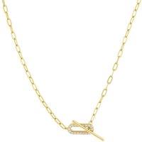 Gold Trip Women's Paperclip Toggle Necklace in Gold