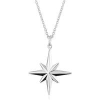 Gold Trip Women's Starburst Pendant in Silver