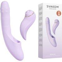 Svakom Women's Duoglow 2in1 Rabbit & Clitoral Vibrator in Lilac