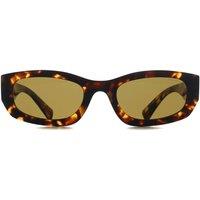 Miu Miu Women's Oval Havana Honey Dark Brown MUB04S