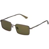 Police Men's SPLL85540568 Square/Rectangle Sunglasses in Silver