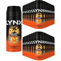 Lynx Sunset Fresh Men's Deodorant Body Spray 150ml, 30 Pack in Black