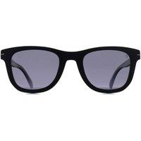 David Beckham Men's Oval Black Grey Polarized DB 1006/S