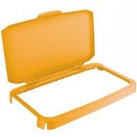 Durable 60L Hinged Bin Lid Yellow - Recycling Bin Lid - Durabin | Size: 1 Pack