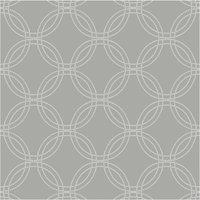 Superfresco Easy Serpentine Geometric Black Wallpaper in Blue | Size: 10000mm x 520mm