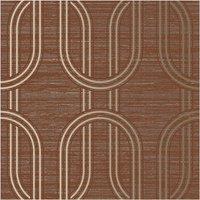 Boutique Ruby Indulgent Geometric Wallpaper in Red | Size: 10000mm x 520mm