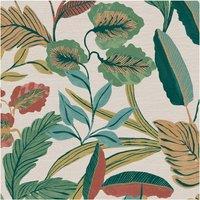 Sublime Paradise Art Floral Neutral Wallpaper in White | Size: 10000mm x 520mm
