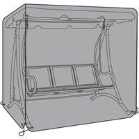 Charles Bentley Premium Large Waterproof Garden Swing Seat Cover - Grey / Black