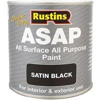 Rustins Asap Paint Black 1 Litre | Size: 1L