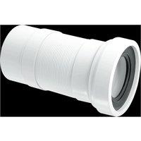 McAlpine WC-F26P 97-107mm Inlet x 110mm Plain End Outlet Straight Flexible W in White