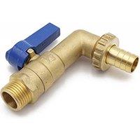 Primaflow VHQ-Master Hose Union Bibtap 1/2" - HU12Q - Ideal for Garden Use in Gold