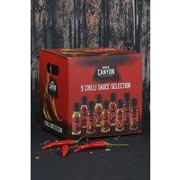 Kimm and Miller (UK) Ltd 9 Hot Sauce Gift Set Selection Pack in Red | Size: 405ml