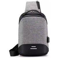 AQUARIUS Grey Anti-Theft Waterproof Backpack with USB Charging Port