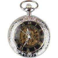 Oliver Tweed Pocket Watch Mechanical Peaky Blinders Hunter Automatic in Silver