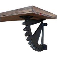 Gifts Direct 2 U Metal Cog Shaped Shelf Brackets in Black