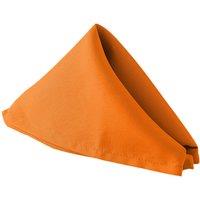 Neel Blue 20 Inch Polyester Table Napkins, Reusable, Wrinkle-Resistant - 50x50cm in Orange | Size: 50x50 cm