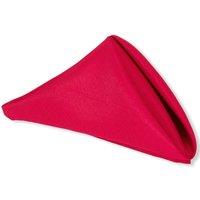 Neel Blue 20-Inch Red Polyester Napkin with Hemmed Edges