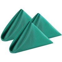Neel Blue 20 Inch Polyester Table Napkins, Reusable, Wrinkle-Resistant Cloth Napkins, 10pcs in Dark Green