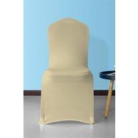 Neel Blue 10pcs Spandex Polyester Stretch Chair Cover, Washable & Removable Slipcovers in Beige
