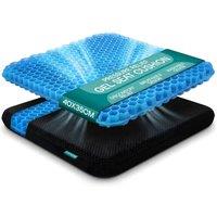 Tanness Gel Seat Cushion for Long Sitting - 40x35cm, Soft & Breathable | Size: 40x35 cm