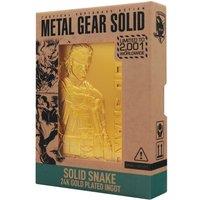 Metal Gear Solid 2 - 24k Gold Plated Limited Edition Snake Metal Collectible