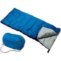 MANTRARAJ Envelope Shape Sleeping Bag Warm Single For Adults Teens All Seasons Camping Sleeping Bag in Blue