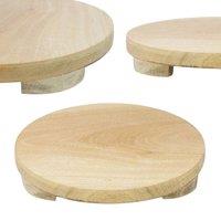 SPETLEK Rolling Board Baking Kitchen Round 29cm in Natural | Size: 1000L