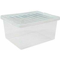 SPETLEK Clear Plastic Storage Box With Lid Strong | Size: Large