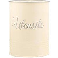 SPETLEK Utensil Pot Metal Large Capacity Utensil Cream | Size: 0.6m2