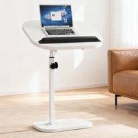 SPETLEK C-Shaped Sofa Side End Table White | Size: 0.6m2
