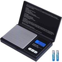 NESTLUNE Mini Pocket Digital Scale 0.01g-200g Precision Weighing in Black | Size: 100 cm x 100 cm