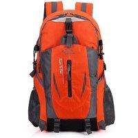 NESTLUNE Large Waterproof Backpack 40L Bag Camping Walking Hiking Outdoor in Orange | Size: 100 cm x 15 cm