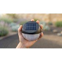 EONLION Solar Powered Fence Lights Wall Patio in Black | Size: 100 cm