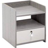 Kelvenix Bedside Table Modern Minimalist Bedroom in Grey | Size: 0.6m2