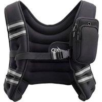 Centra 5.5kg Weighted Vest Running Fitness Training Exercise Vest Adjustable in Black