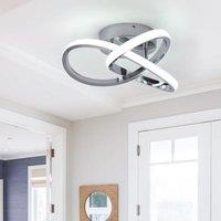 Garwarm Flush Led Mount Chandelier Chrome 20W 6000K in Silver