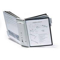 Durable Wall 10 Panel Display Photo Frame Flap Index - A4 Black & Grey | Size: 1 Pack