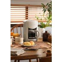 BRUNO Compact Coffee Maker with Grinder - Fresh Beans, Effortless Brew in Grey