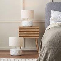 Ruma Set of 2 Dandelion White Small Floral Ceramic Table Lamp