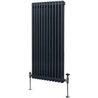 Monstershop Traditional 2 Column Radiator - 1500 x 562mm - Anthracite Grey